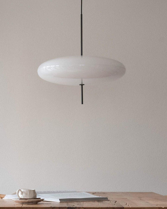 Opal Disc Suspension Lamp - Simprolos