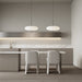 Opal Disc Suspension Lamp - Simprolos