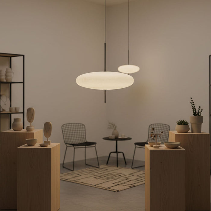 Opal Disc Suspension Lamp - Simprolos