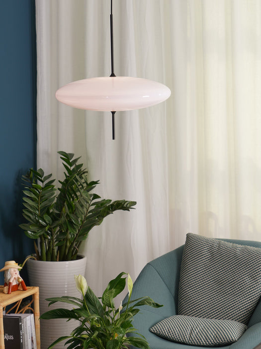 Opal Disc Suspension Lamp - Simprolos