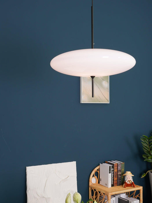 Opal Disc Suspension Lamp - Simprolos