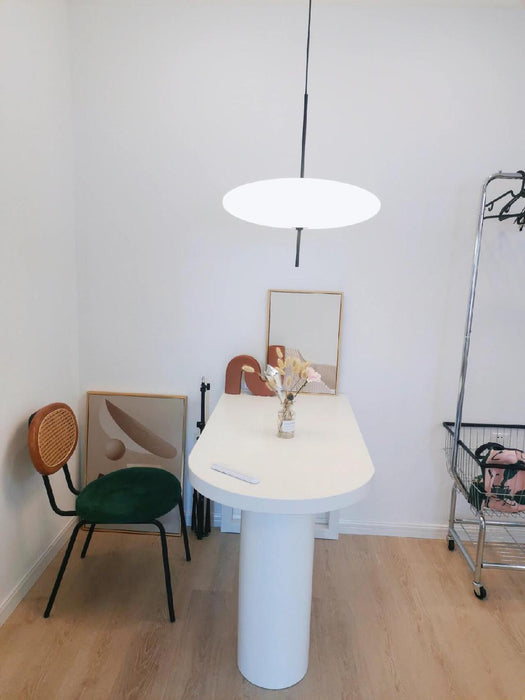 Opal Disc Suspension Lamp - Simprolos