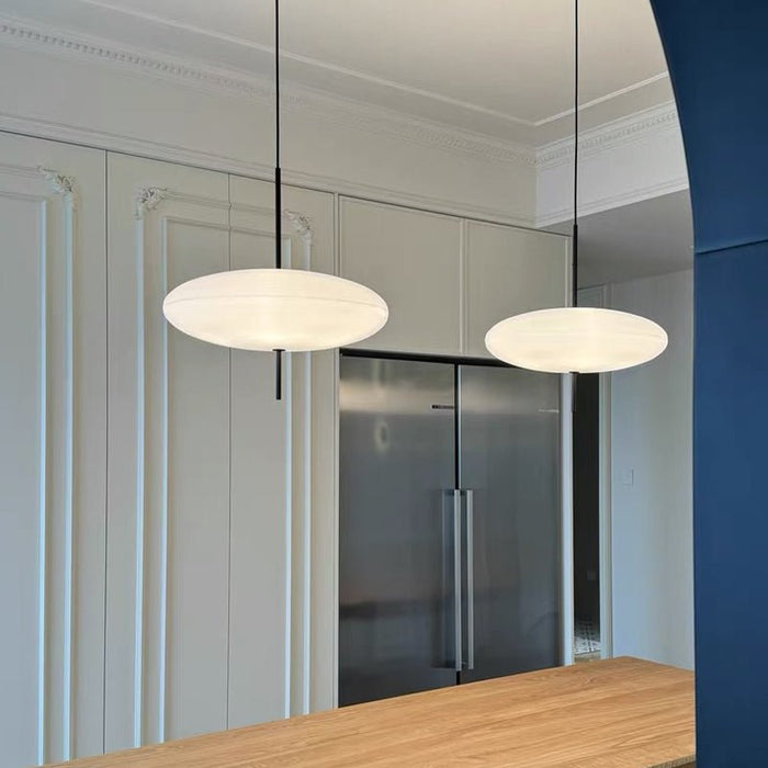 Opal Disc Suspension Lamp - Simprolos