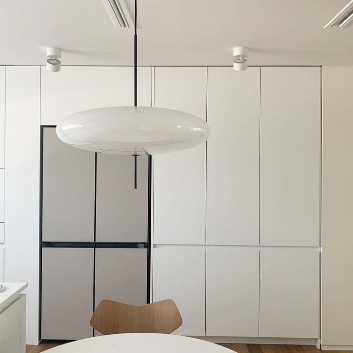 Opal Disc Suspension Lamp - Simprolos