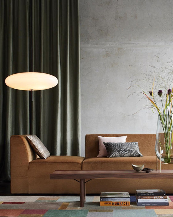 Opal Disc Suspension Lamp - Simprolos