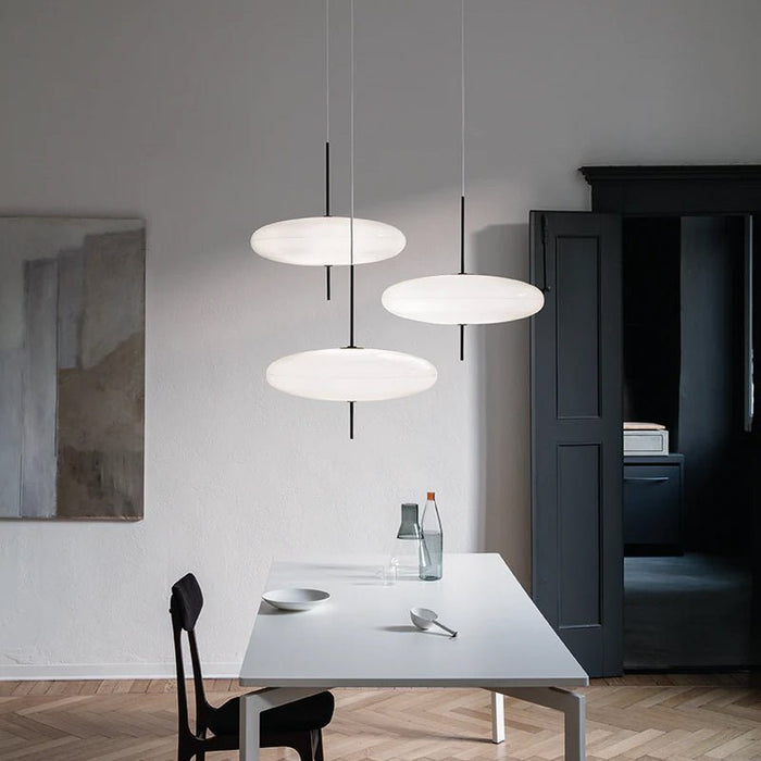 Opal Disc Suspension Lamp - Simprolos