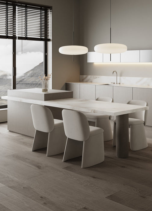 Opal Disc Suspension Lamp - Simprolos