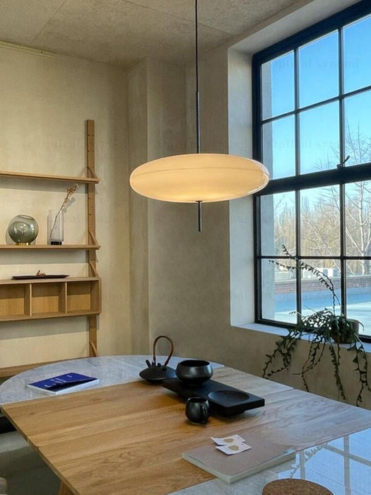 Opal Disc Suspension Lamp - Simprolos
