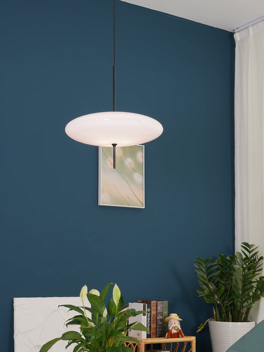 Opal Disc Suspension Lamp - Simprolos