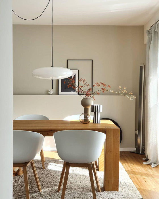Opal Disc Suspension Lamp - Simprolos