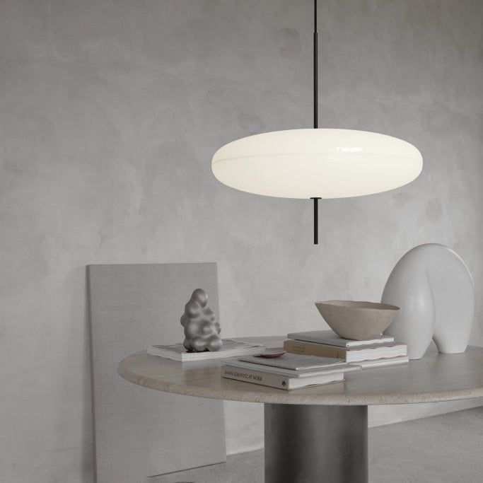 Opal Disc Suspension Lamp - Simprolos