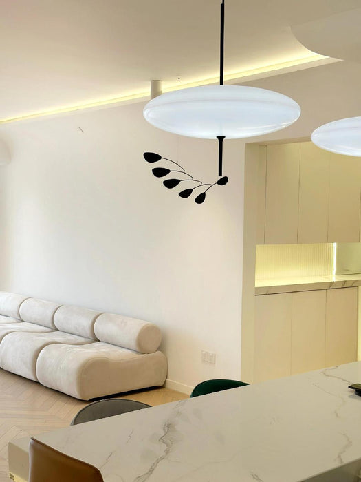 Opal Disc Suspension Lamp - Simprolos