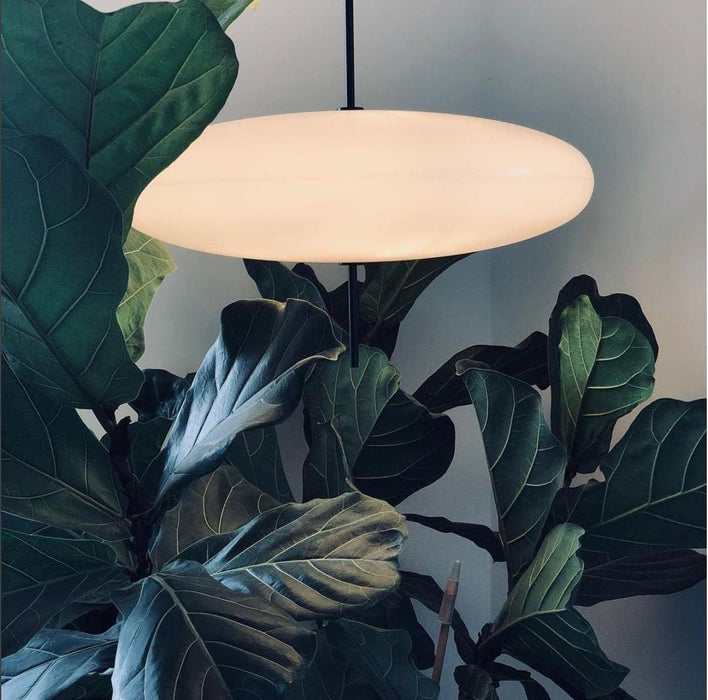 Opal Disc Suspension Lamp - Simprolos