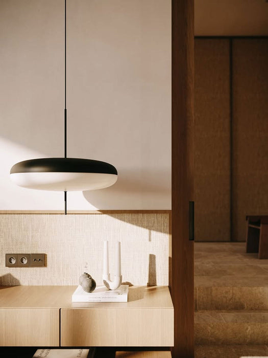Opal Disc Suspension Lamp - Simprolos