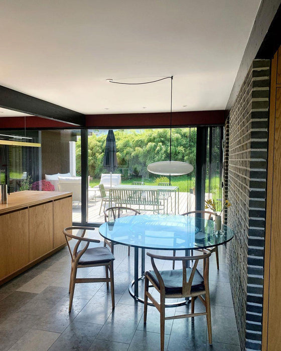 Opal Disc Suspension Lamp - Simprolos