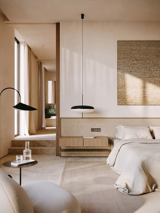 Opal Disc Suspension Lamp - Simprolos