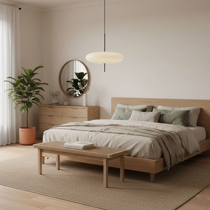Opal Disc Suspension Lamp - Simprolos