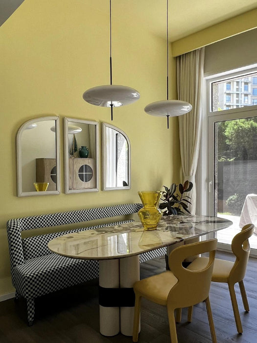 Opal Disc Suspension Lamp - Simprolos