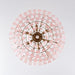 Opalora Pink Glass Chandelier - Simprolos