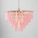 Opalora Pink Glass Chandelier - Simprolos