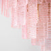Opalora Pink Glass Chandelier - Simprolos