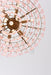 Opalora Pink Glass Chandelier - Simprolos