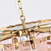 Opalora Pink Glass Chandelier - Simprolos