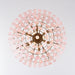 Opalora Pink Glass Chandelier - Simprolos