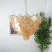 Orange Glass Disc Chandelier - Simprolos