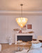 Orange Glass Disc Chandelier - Simprolos