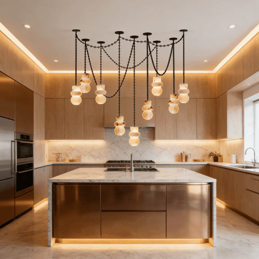 Orba Chain Chandelier - Simprolos