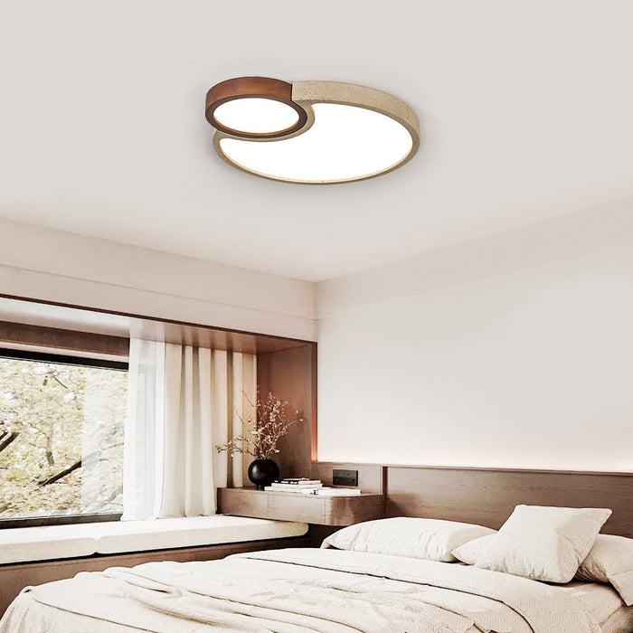 Orba Travertine Ceiling Light - Simprolos