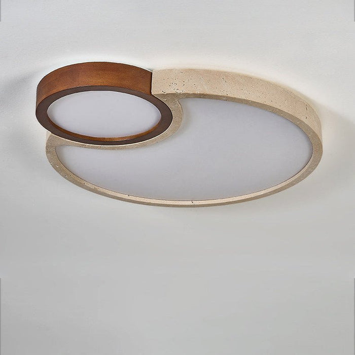 Orba Travertine Ceiling Light - Simprolos