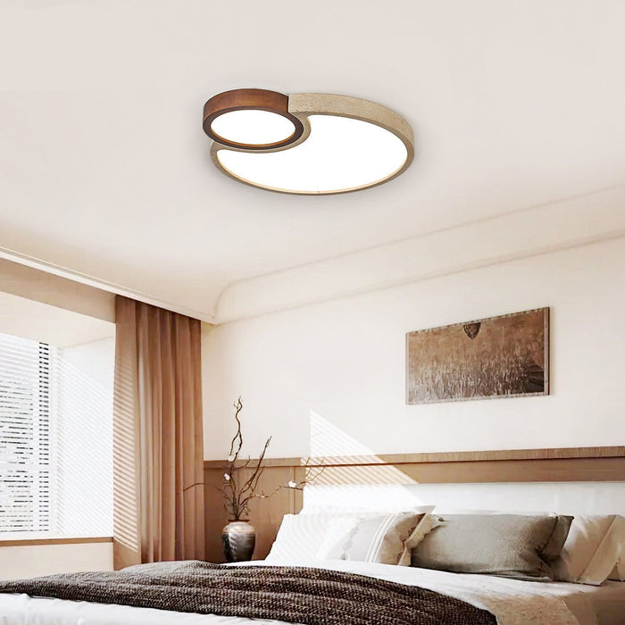 Orba Travertine Ceiling Light - Simprolos