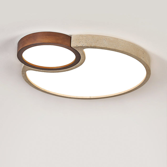 Orba Travertine Ceiling Light - Simprolos