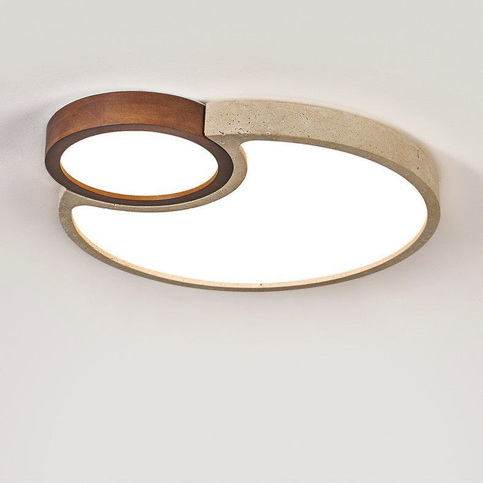 Orba Travertine Ceiling Light - Simprolos