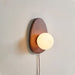 Orba Walnut Plug - in Wall Lamp - Simprolos