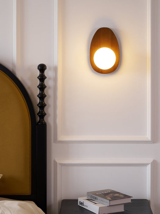 Orba Walnut Plug - in Wall Lamp - Simprolos