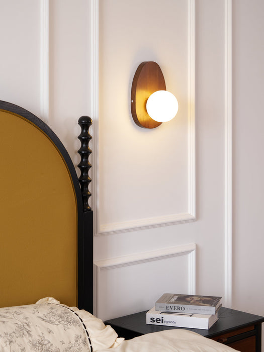 Orba Walnut Plug - in Wall Lamp - Simprolos