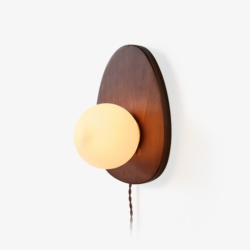 Orba Walnut Plug - in Wall Lamp - Simprolos
