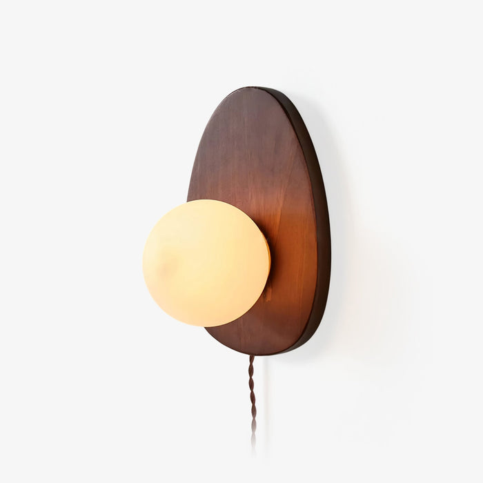 Orba Walnut Plug - in Wall Lamp - Simprolos