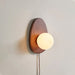 Orba Walnut Plug - in Wall Lamp - Simprolos