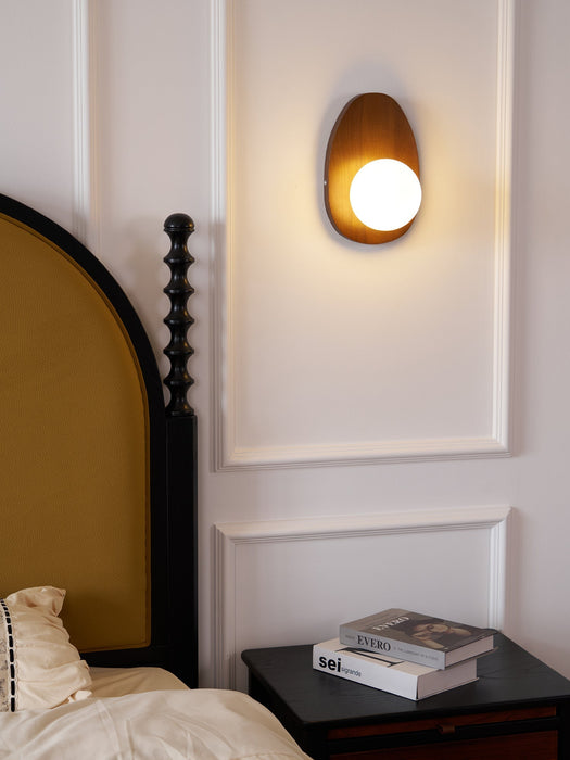 Orba Walnut Plug - in Wall Lamp - Simprolos