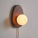 Orba Walnut Plug - in Wall Lamp - Simprolos