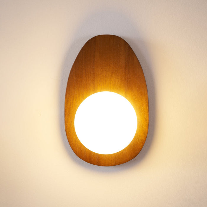 Orba Walnut Plug - in Wall Lamp - Simprolos