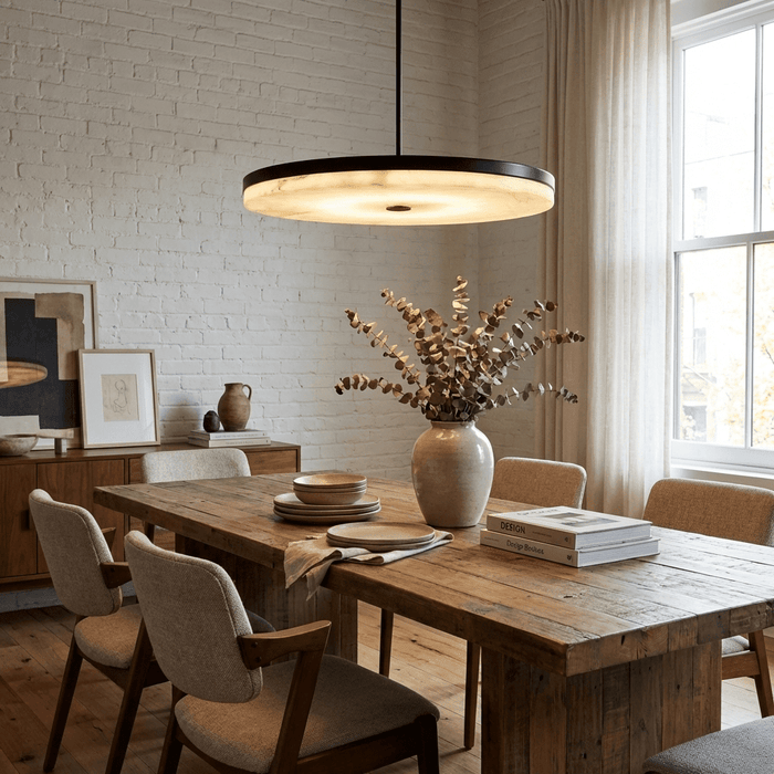 Orbis Alabaster Pendant Light - Simprolos