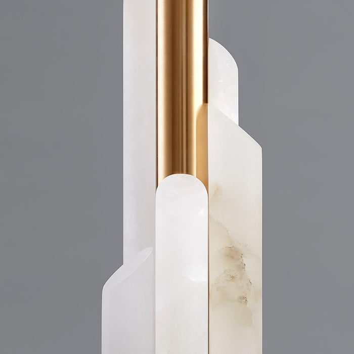 Orbit Metal Alabaster Table Lamp - Simprolos