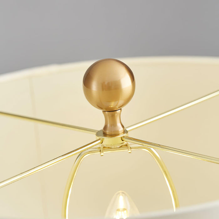 Orbit Metal Alabaster Table Lamp - Simprolos