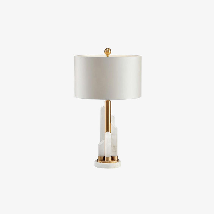 Orbit Metal Alabaster Table Lamp - Simprolos