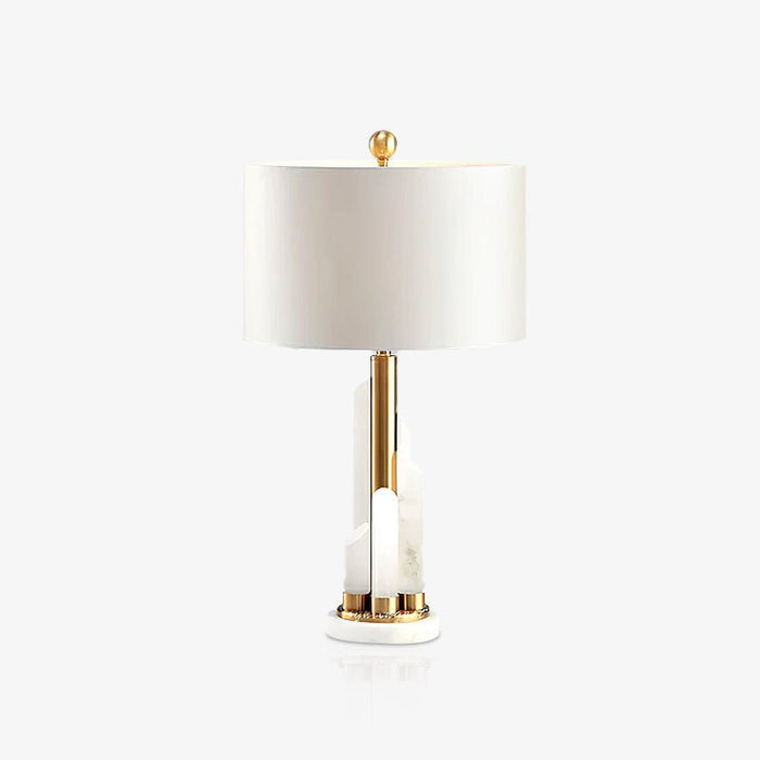 Orbit Metal Alabaster Table Lamp - Simprolos